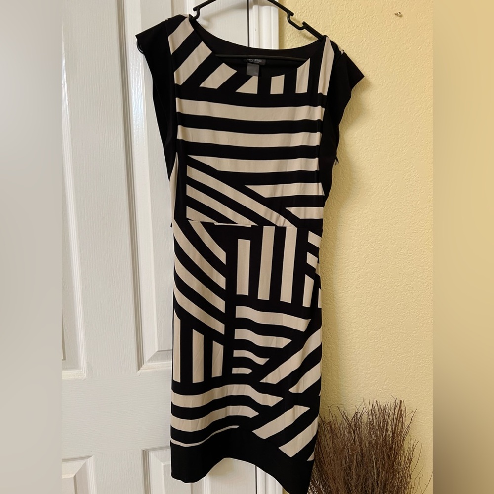 Polyester Stripped Dress size 6.